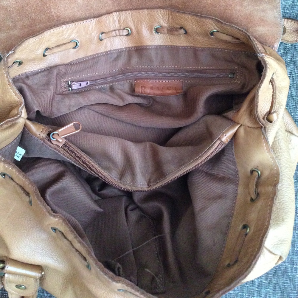 🚫SOLD 🚫 Ravel Tan Leather Satchel Bag - Picture 6 of 7